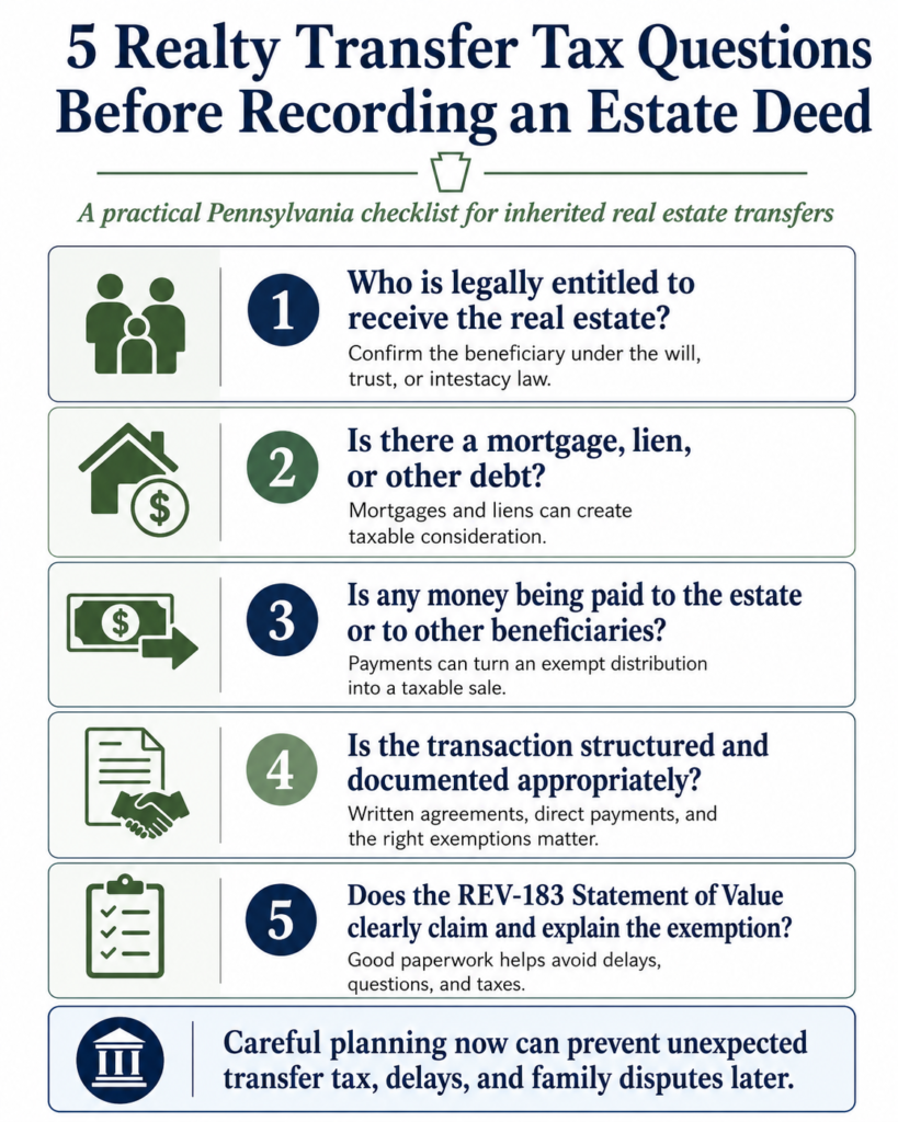5 questions for estate deed transfers